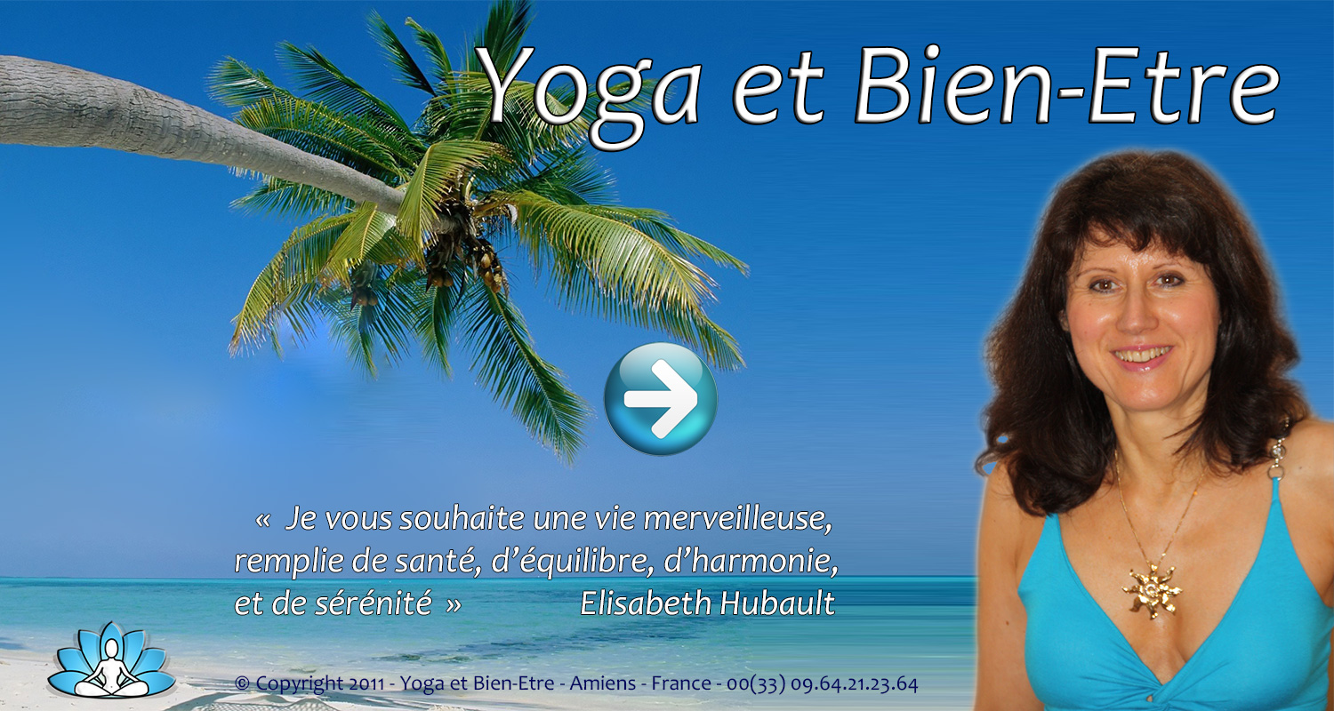 Bienvenue sur la page d'entre du site YOGA et Bien-tre -  Elisabeth HUBAULT